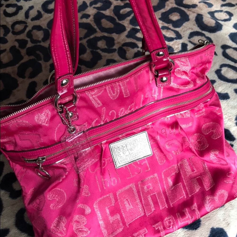 Vintage Pink Coach Bag - Picture 1 of 5